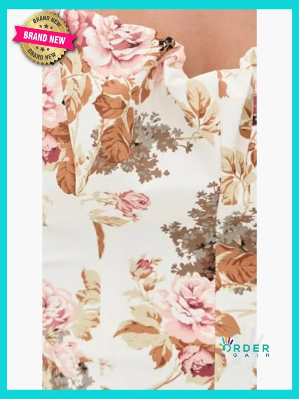 Sleeveless Corset Blouse Elegant Classic Fit Off Shoulder Floral Print